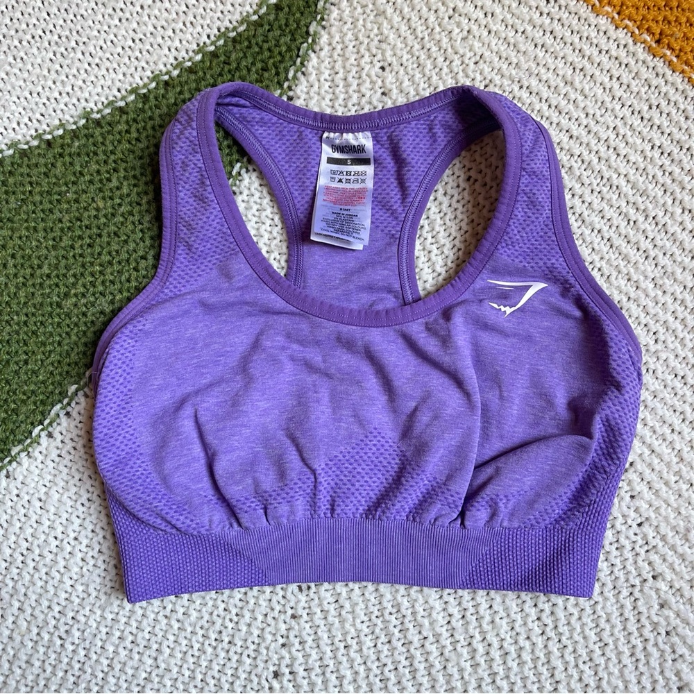 Gymshark Purple Sports Bra Gymshark Vital Seamless 2.0 Purple Sports bra size S